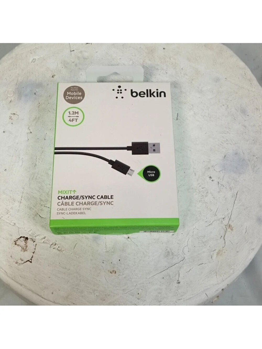 Belkin MIXIT Micro USB Charge Sync Cable 4FT for Mobile Devices Android New